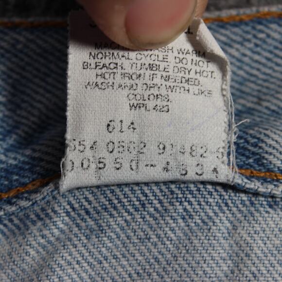 Levi’s Jeans Mens 34x30 Light Wash 550 Relaxed Made in USA Paint Splatter - Picture 12 of 12